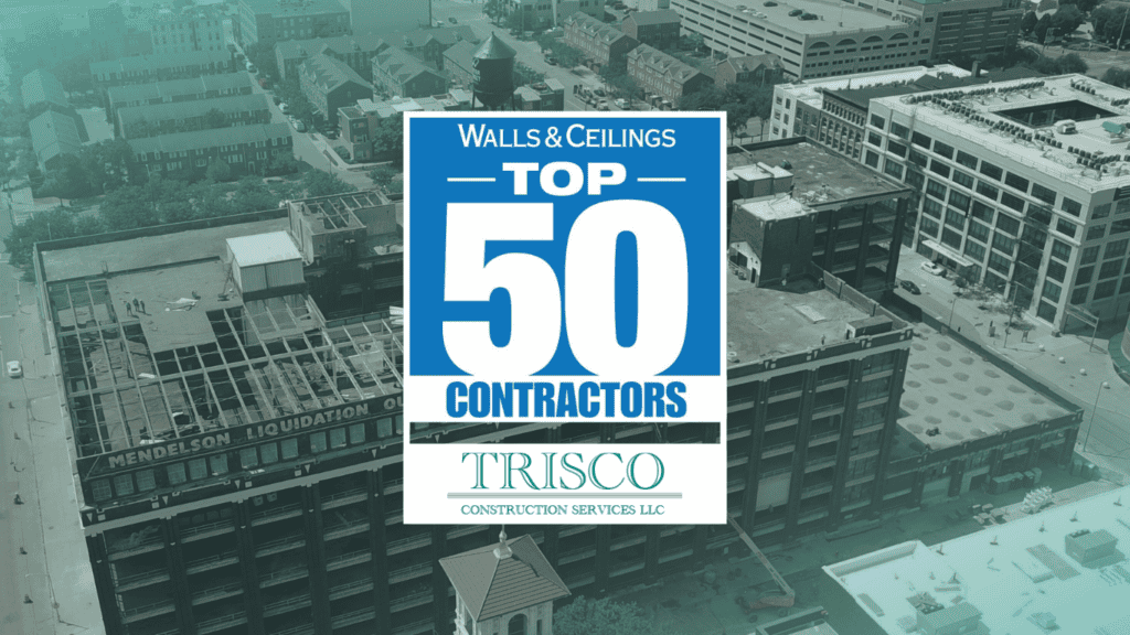 Trisco Earns Top 50 Contractor Recognition from Walls & Ceilings